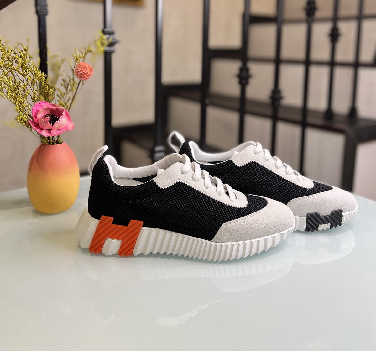 黑白 橙标 女鞋 37號