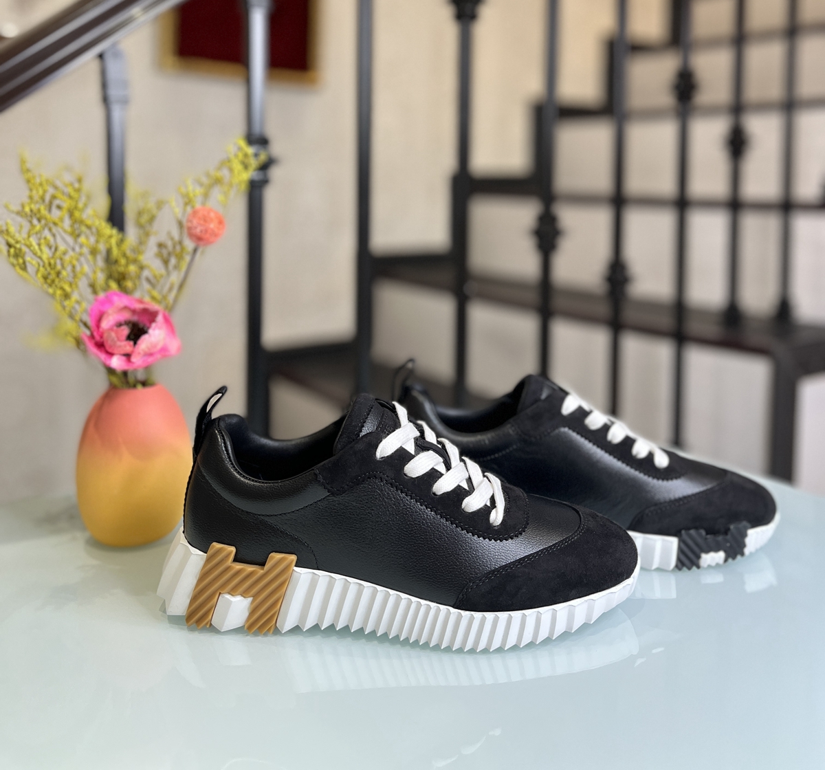 黑色棕标 女鞋 36.5