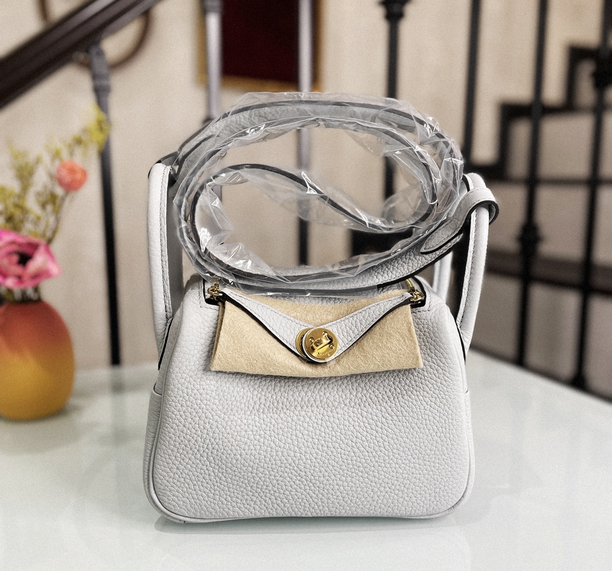 Mini Lindy CC08 聖杯藍金扣TC皮