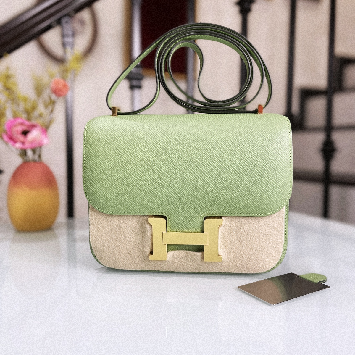 CONSTANCE19 CC3i有鏡子 牛油果金扣Epsom皮