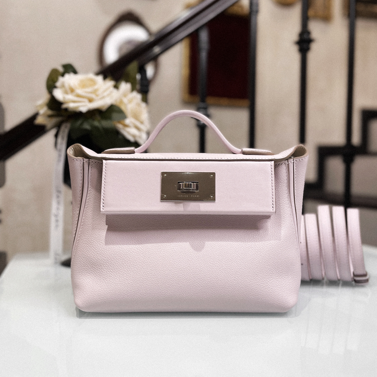 MINI 2424  CK09 夢幻紫銀扣 Evercolor皮