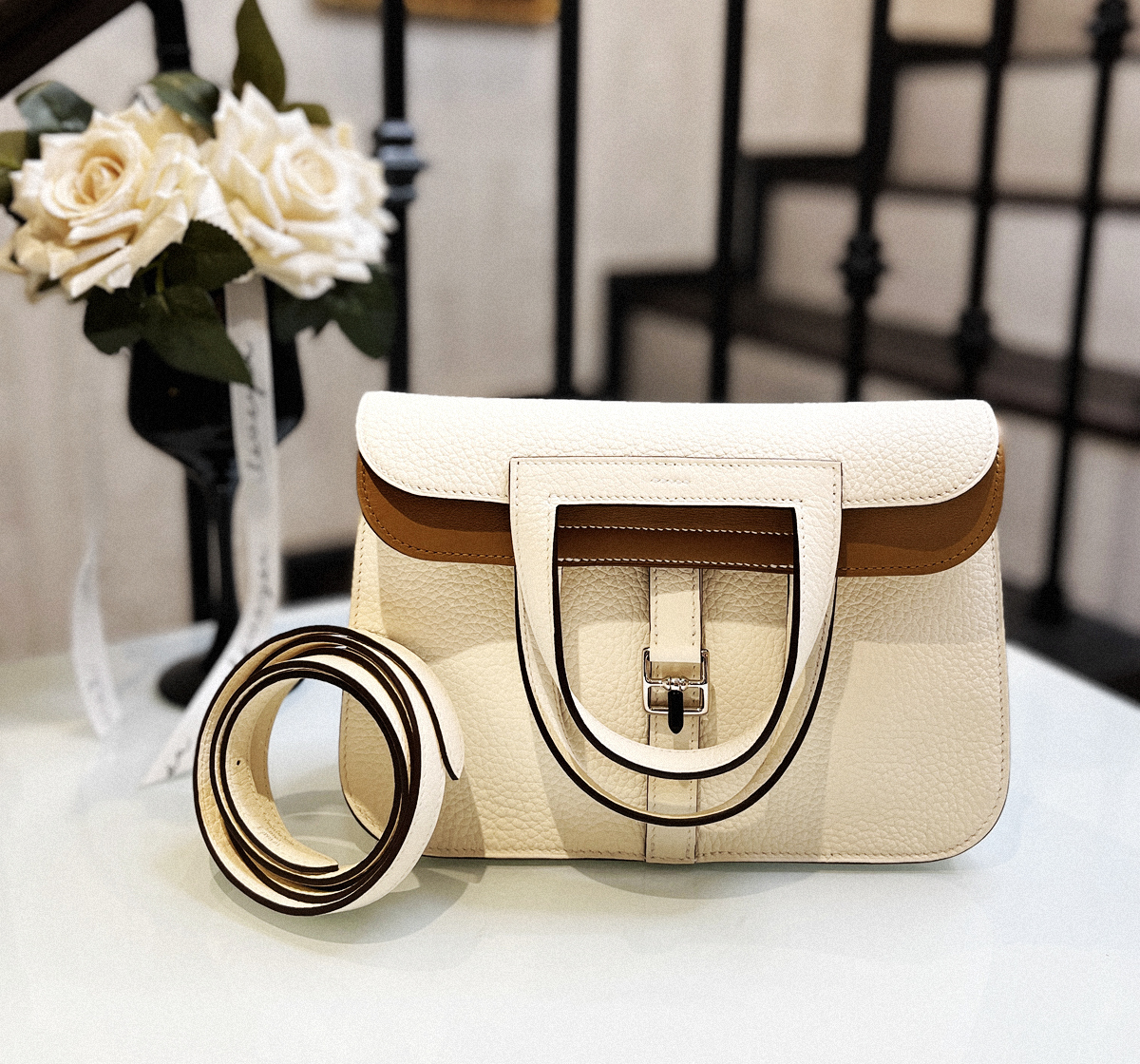 HALZAN 25 CKI2內拼2S-奶油白內拼芝麻色