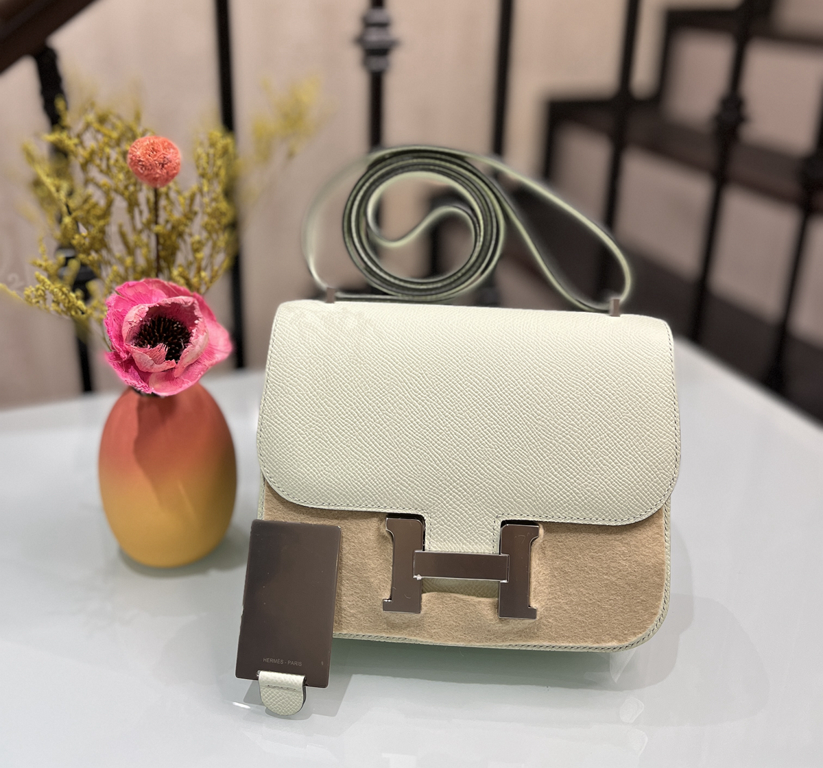 Mini Constance 19 CK0S  Vert Fizz 氣泡🫧綠 銀扣 Epsom 有鏡